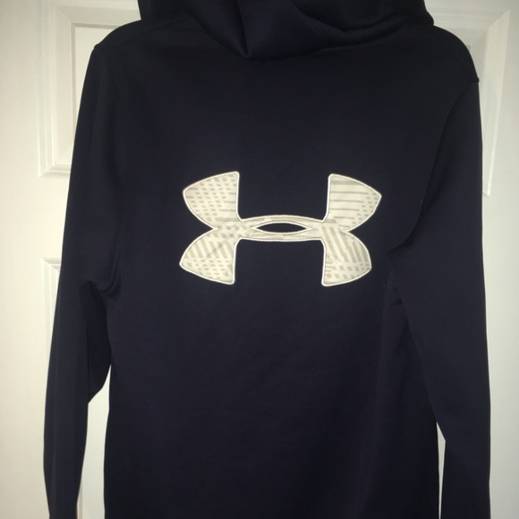 navy blue under armour jacket